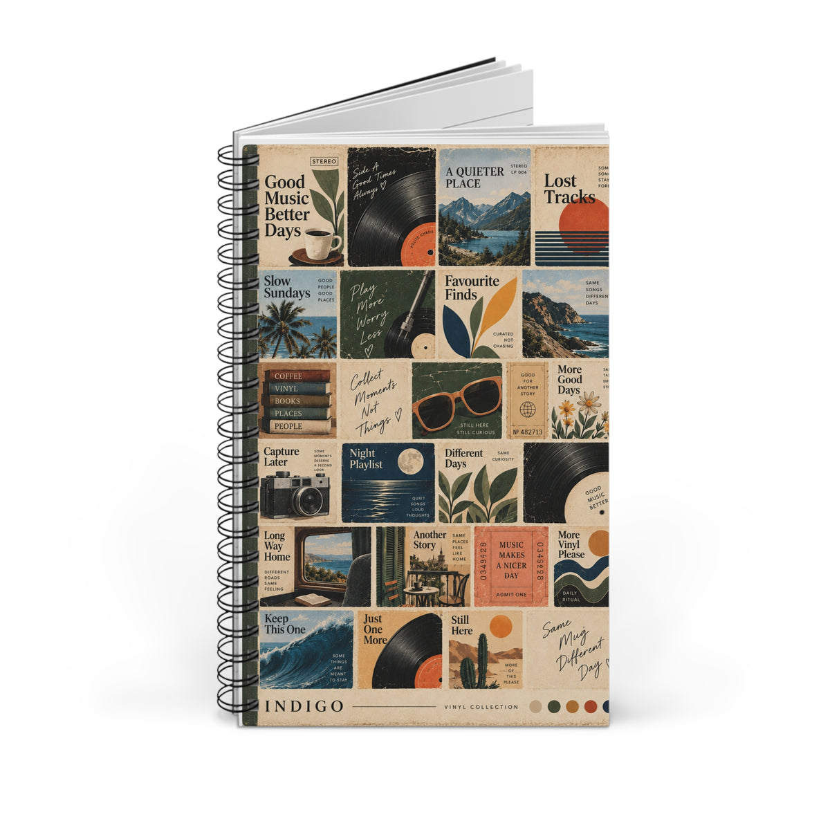 Indigo Notebook | Side B | Vinyl Collection