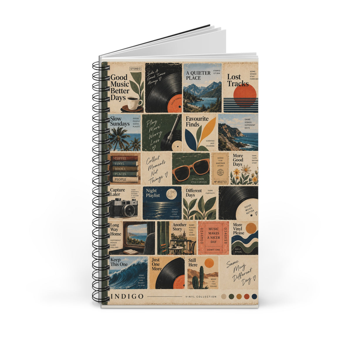Indigo Notebook | Side B | Vinyl Collection